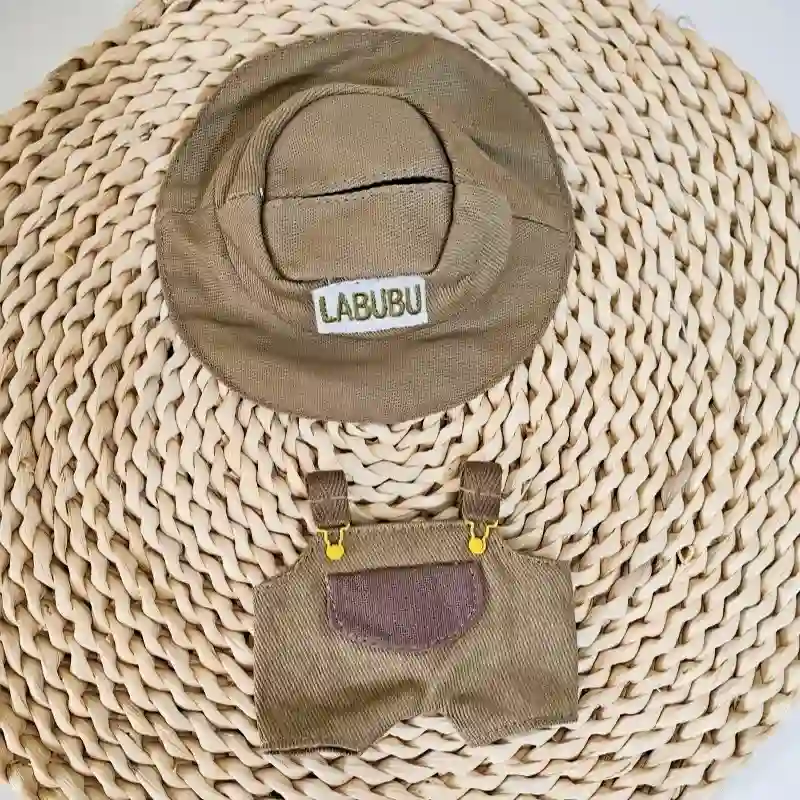 Labubu doll clothing bunny outfit pastel color options