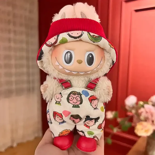 Meticulously crafted 17cm Labubu doll clothes