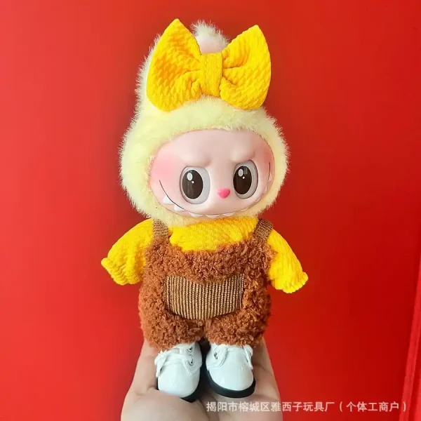 Perfect fit 17cm Labubu doll clothes outfit V1 V2 V3