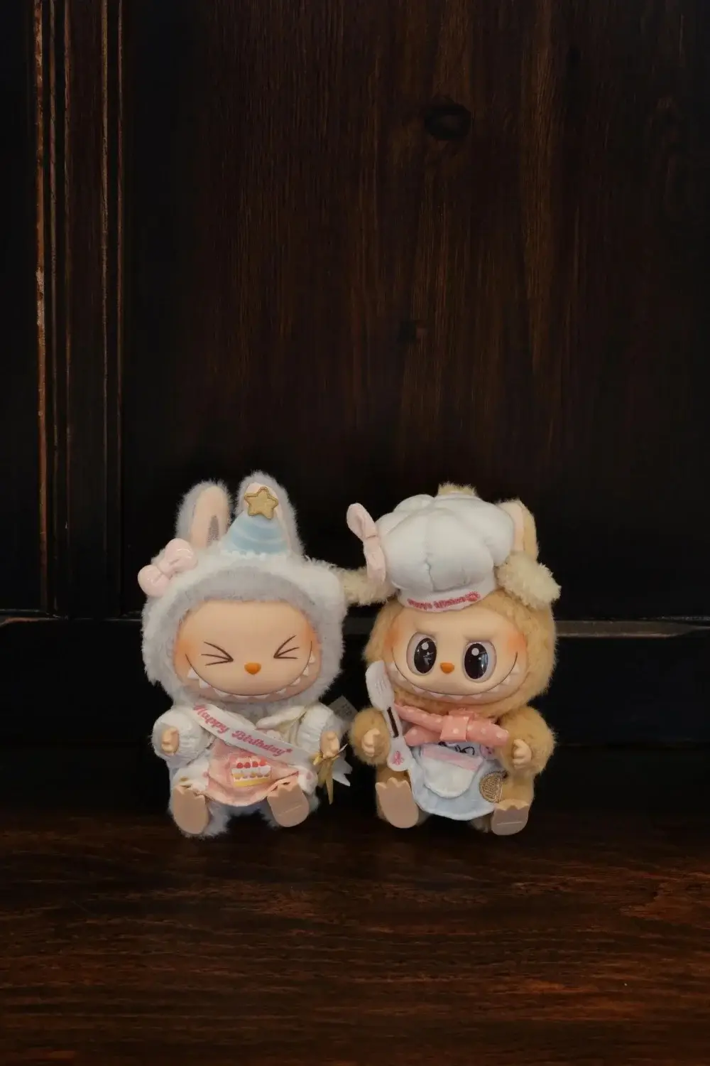 adorable 17cm Labubu doll bunny costume outfit set
