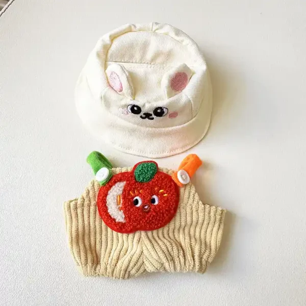 adorable 17cm Labubu doll outfit with embroidered details