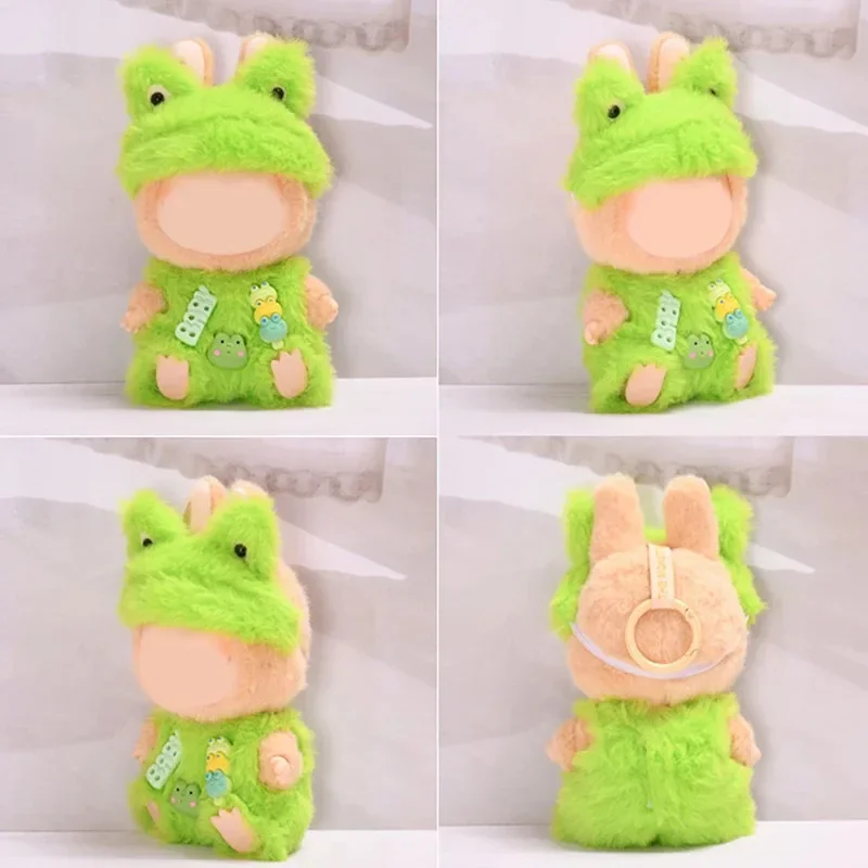 adorable 17cm Labubu frog costume for gift giving
