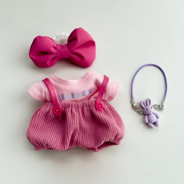 adorable 17cm labubu doll bunny outfit kid gift