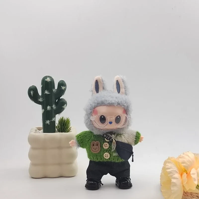 adorable and trendy clothing for 17cm Labubu doll handmade quality