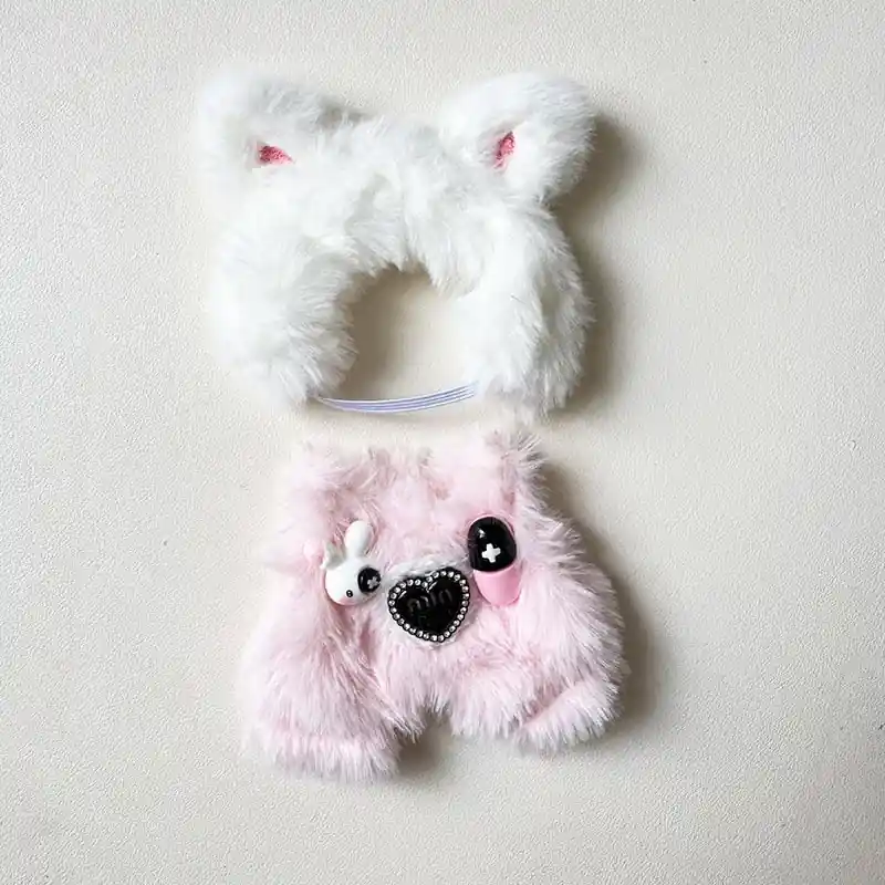 adorable bear costume for 17cm Labubu dolls