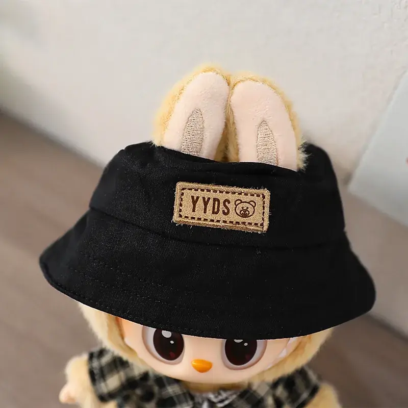 adorable bunny hat and shirt outfit for 17cm Labubu