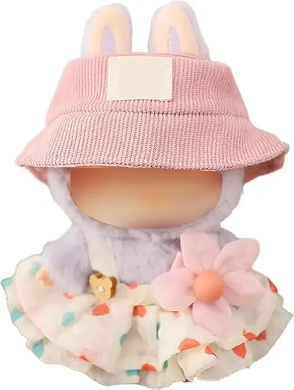 adorable bunny outfit accessories for labubu doll 17cm