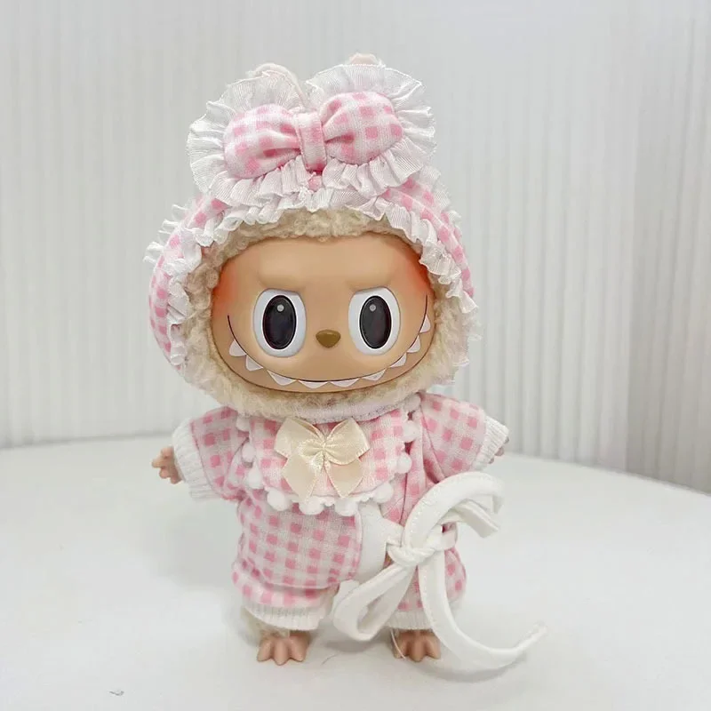 adorable bunny outfit for 17cm Labubu doll summer