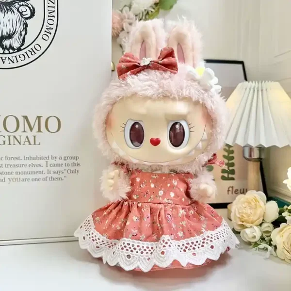 adorable casual outfit for 38cm labubu doll trendy look