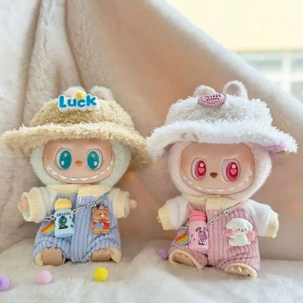 adorable girl kid gift Labubu doll corduroy outfit