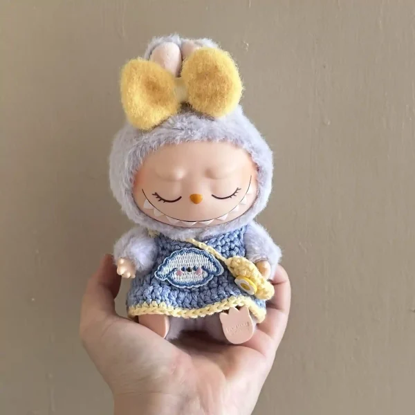 adorable handmade labubu clothing accessories cotton yarn