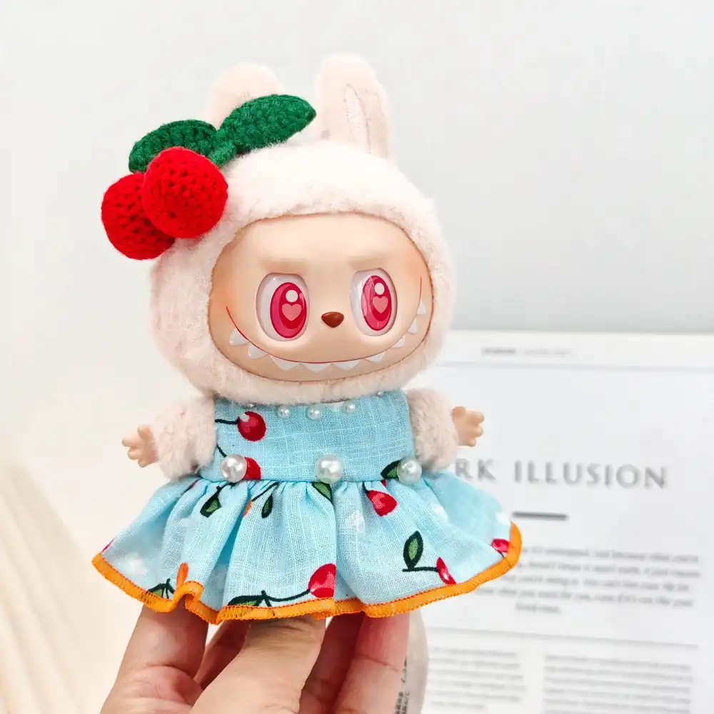 adorable labubu accessories for winter featuring knitted set