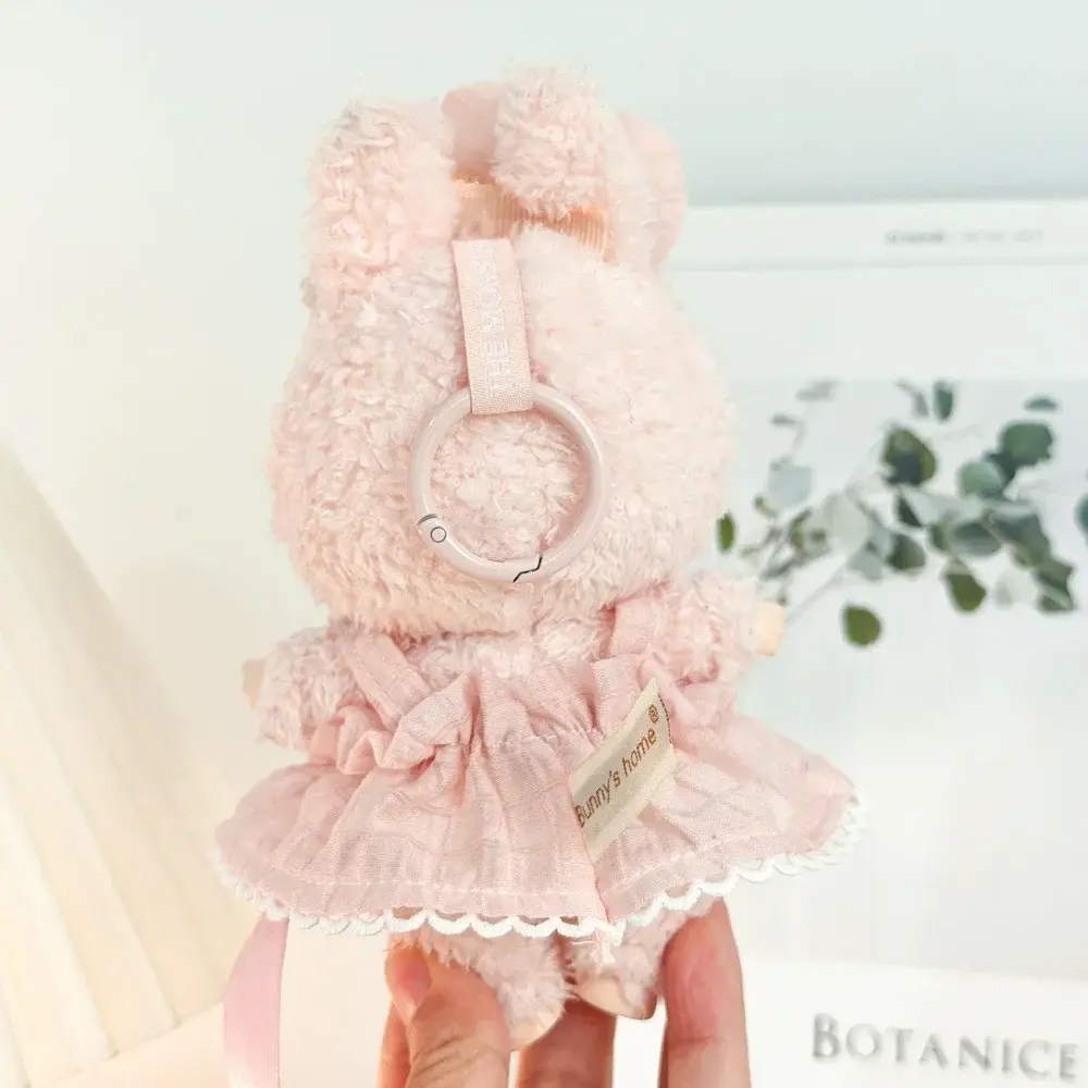 adorable labubu bow dress outfit set for 17cm dolls pastel colors