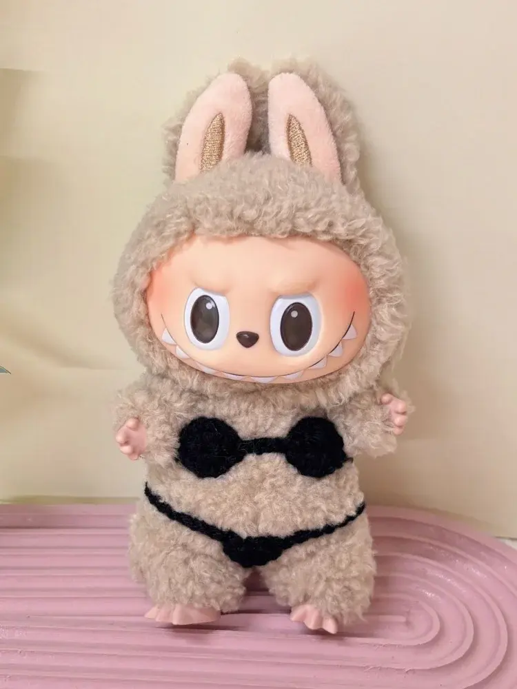 adorable labubu bunny bikini outfit 2pcs pack doll clothes