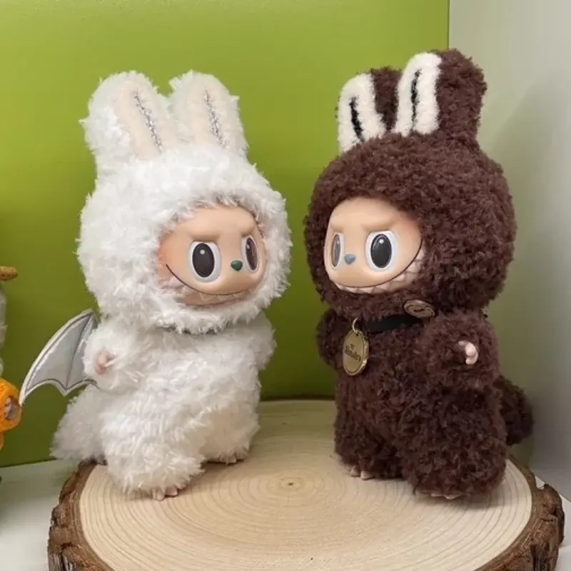 adorable labubu bunny monster outfit featuring a hooded jumpsuit design