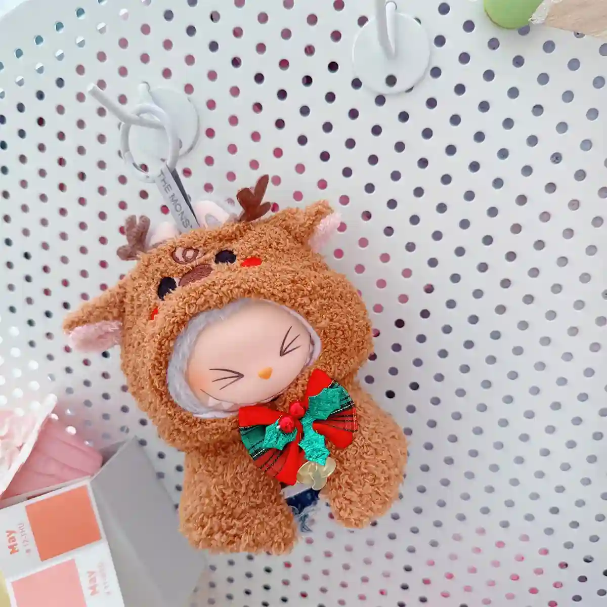 adorable labubu christmas attire for 15 17cm mini dolls