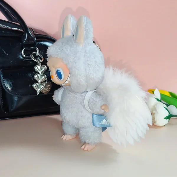 adorable labubu doll angel wings costume gift idea