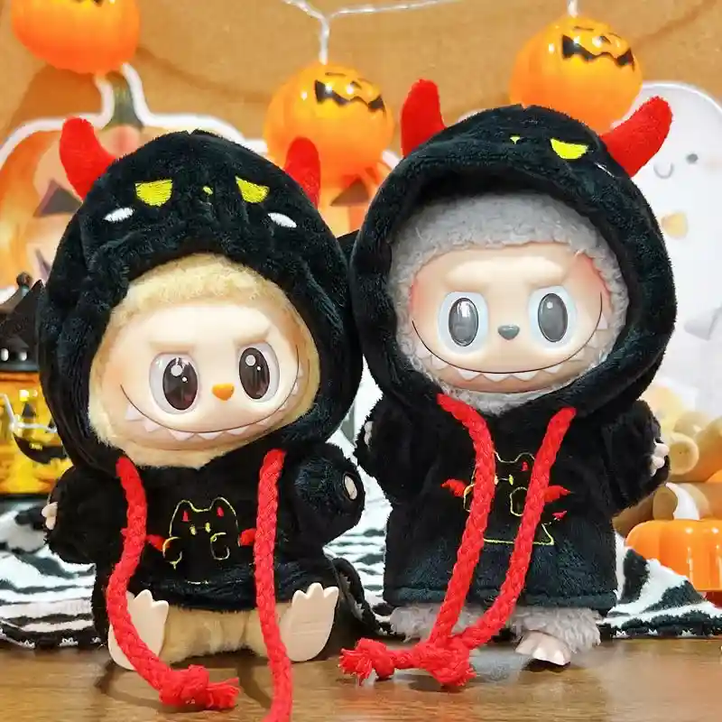 adorable labubu doll halloween devil hoodie sweatshirt