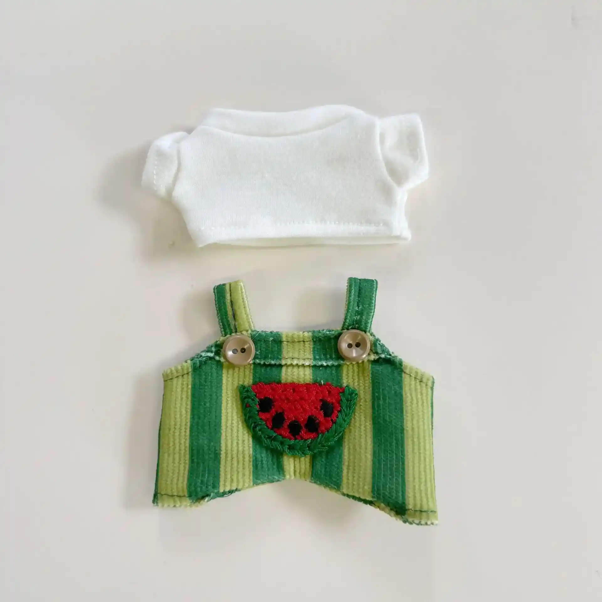 adorable labubu doll hat and overalls outfit