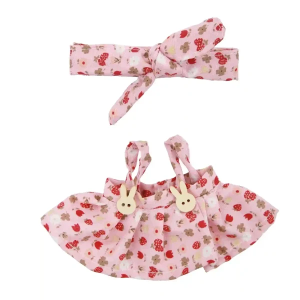 adorable labubu doll headband floral print design