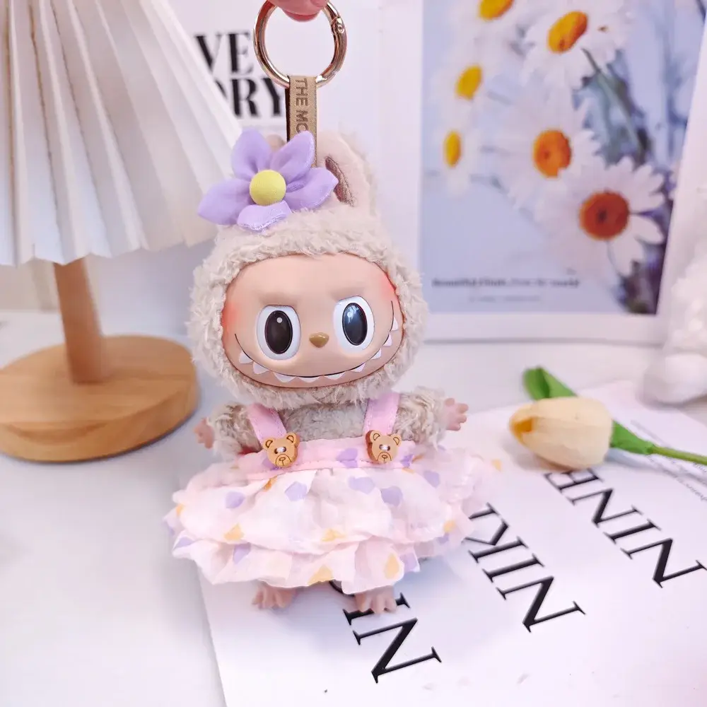 adorable labubu doll outfit accessories 17cm doll clothes set