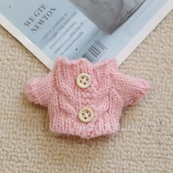 adorable labubu doll outfit knitted sweater hat camera charm
