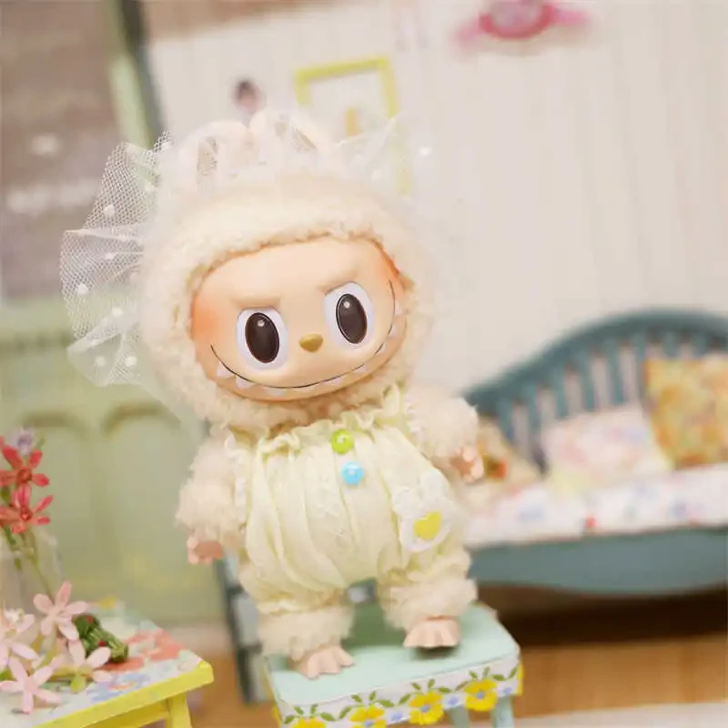 adorable labubu doll pajamas yellow bunny outfit gift