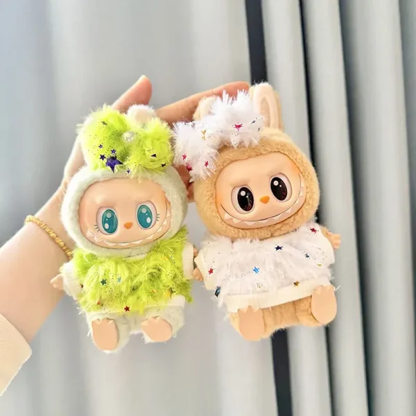 adorable labubu doll sweater and headband outfit 15cm 17cm