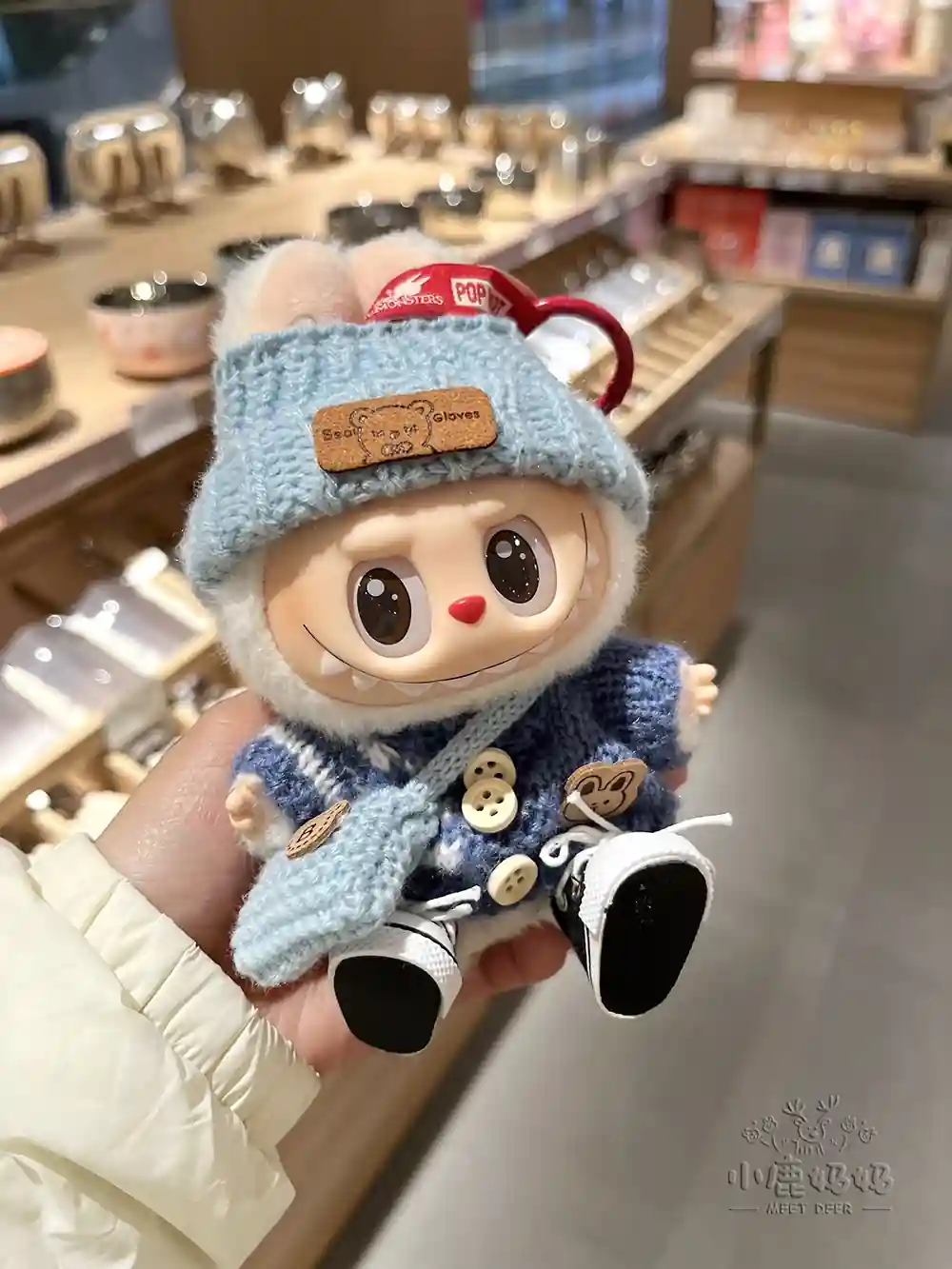 adorable labubu doll winter clothes for christmas