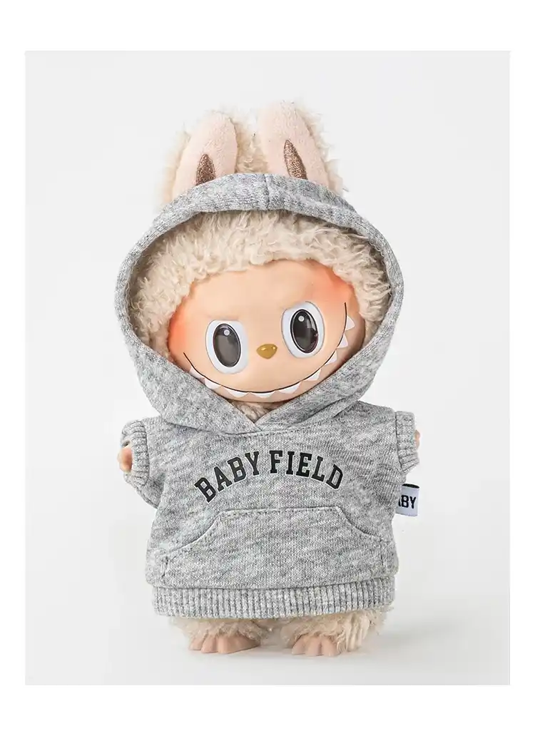 adorable labubu outfit baby field hoodie for 17cm doll