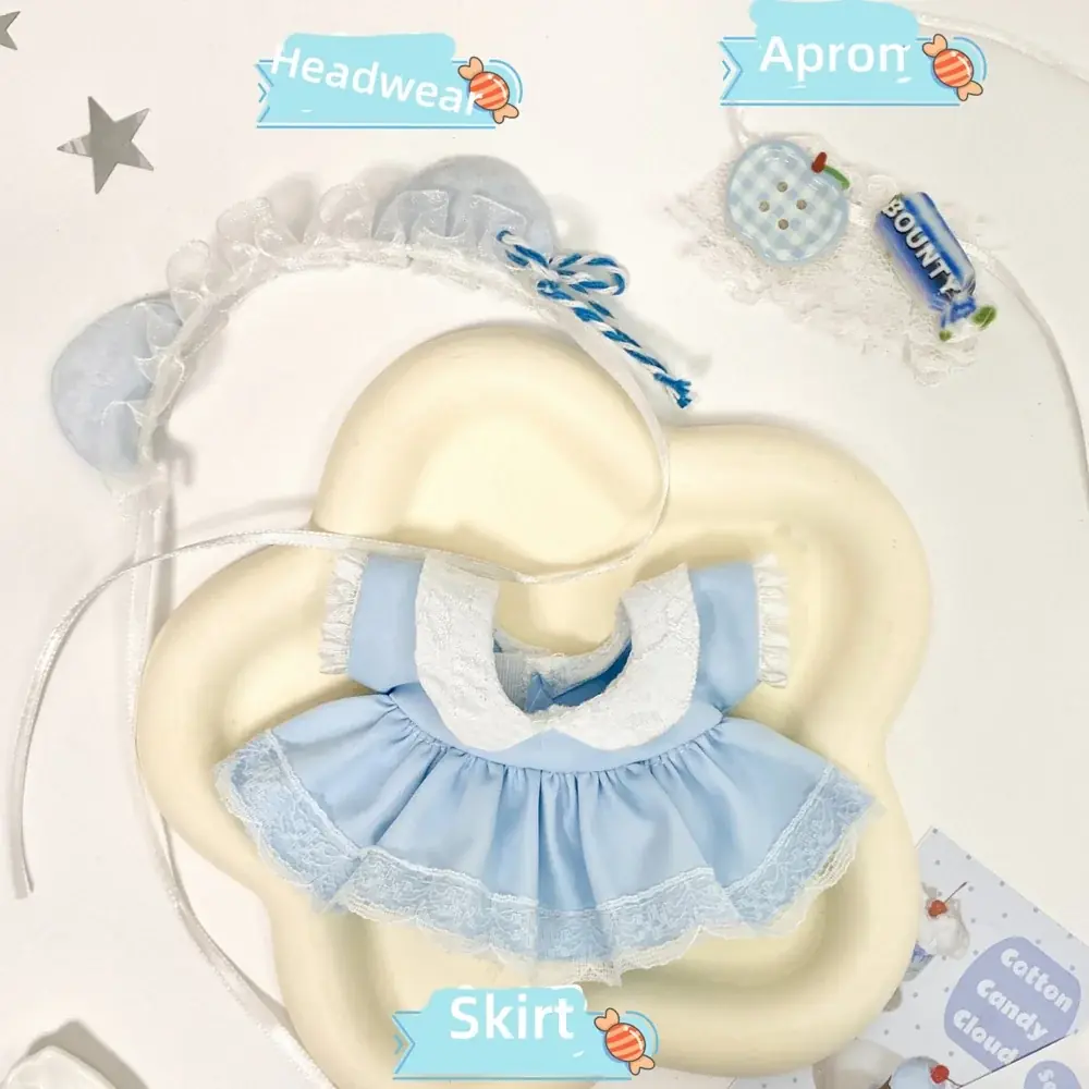 adorable labubu princess gauze dress and jumpsuit outfit set