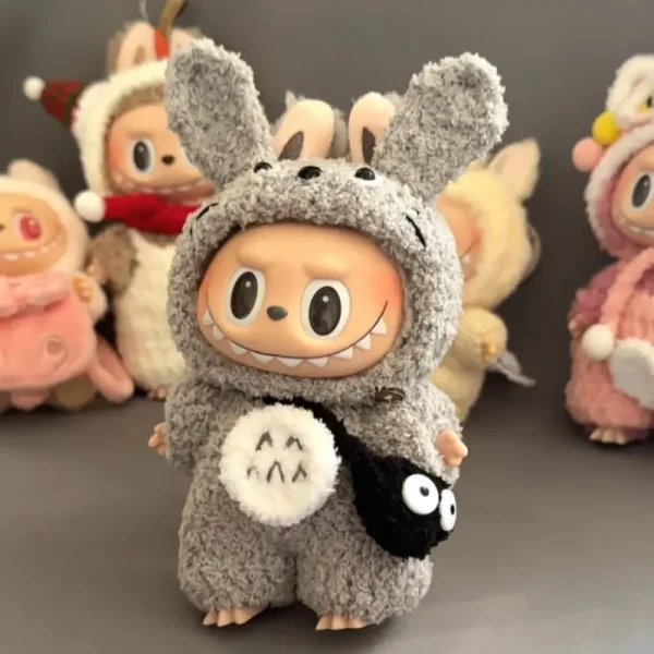 adorable labubu totoro costume for v1 v2 v3 dolls handmade