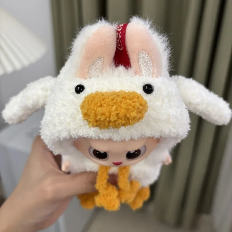 adorable labubu v1 v2 v3 compatible crochet duck costume