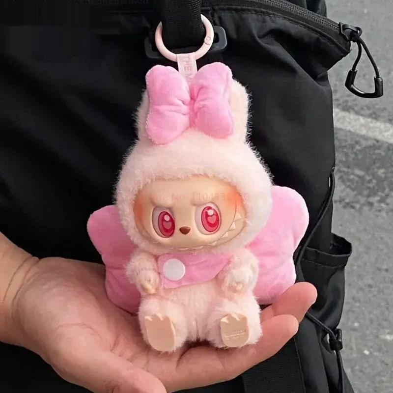 adorable pink bunny outfit for 17cm Labubu doll display