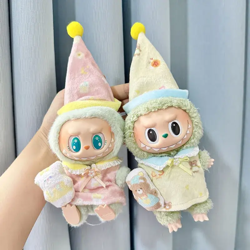 adorable sleepy time outfit for 17cm Labubu dolls type I and II
