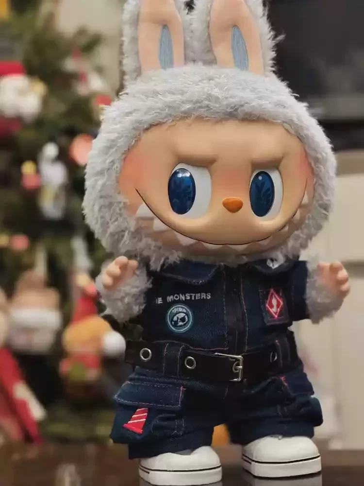 adorable three piece Labubu outfit set soft comfortable hoodie