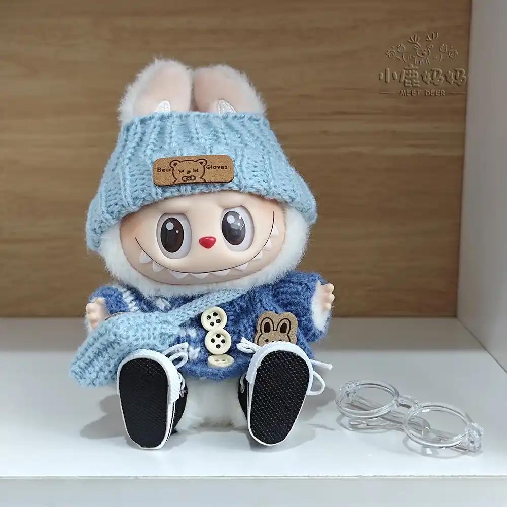 adorable winter clothing set for 15 17cm labubu doll