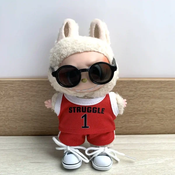 authentic looking Labubu basketball jersey with player number