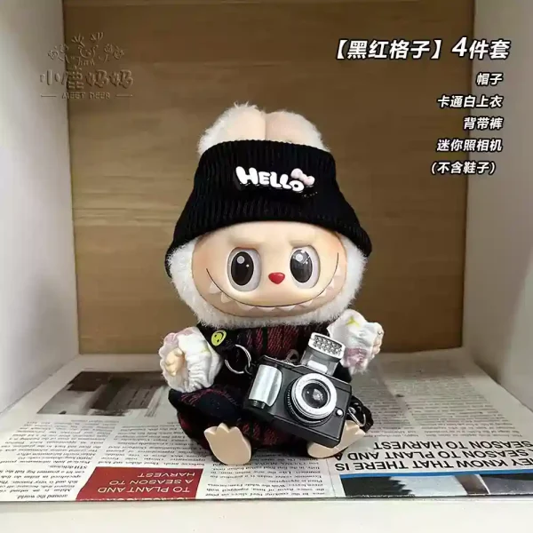 best quality knitted labubu winter clothing set for dolls