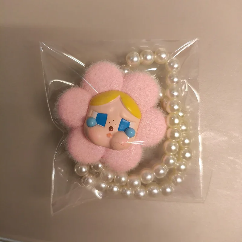 black knit hoodie and pants outfit for 17cm labubu doll