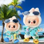 carefully crafted 17cm Labubu doll summer clothing set
