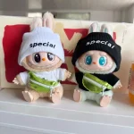 casual or glamorous outfit for 17cm Labubu dolls