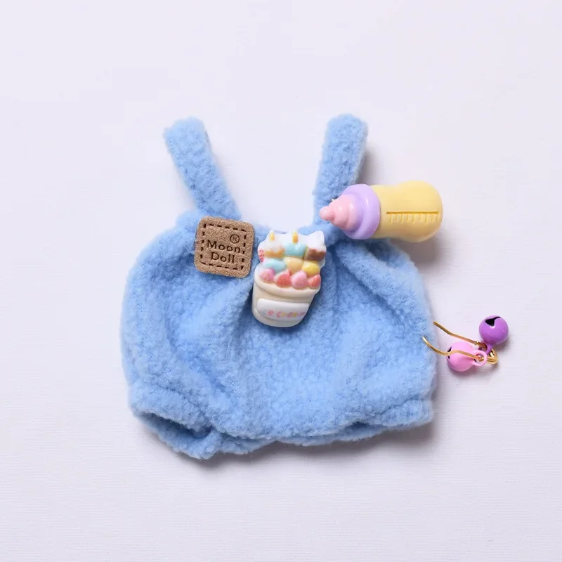 charming bunny outfit for labubu doll pastel colors