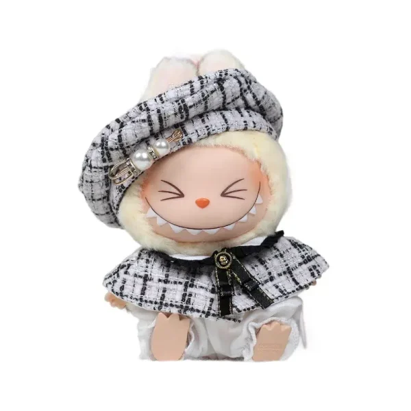 charming labubu bunny accessories pearl brooch hat pin