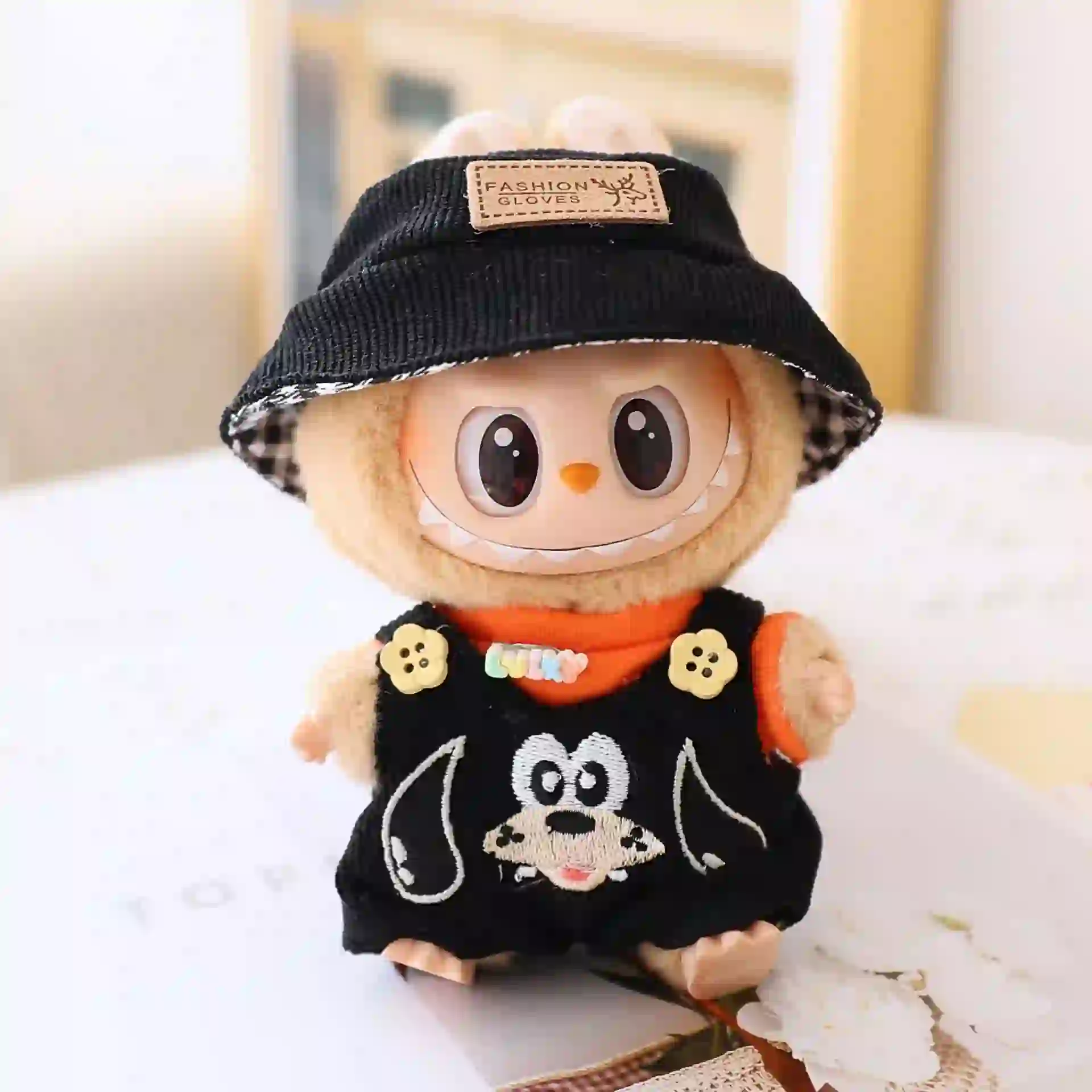 charming labubu doll outfit casual wear photoshoot ready