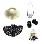 chic and elegant labubu doll bunny outfit set for 17cm dolls