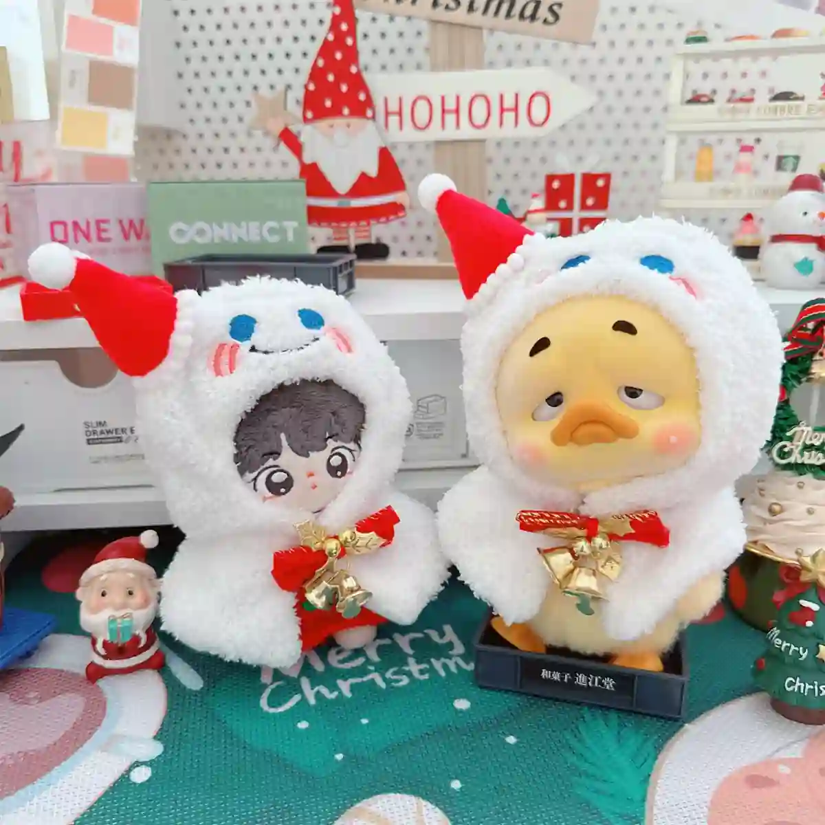 christmas gift labubu doll outfit 15 17cm plush clothes