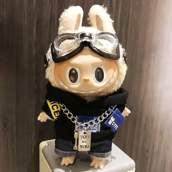 cool 17cm Labubu doll hoodie outfit perfect fit and quality