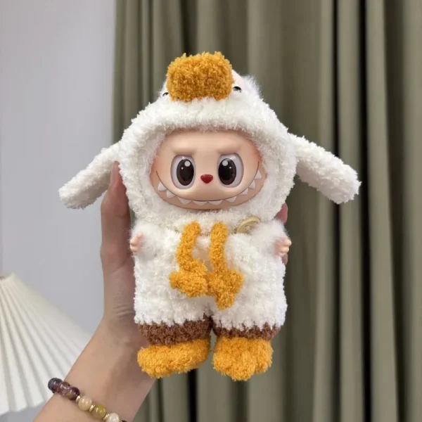custom labubu crochet duck outfit handmade doll accessories