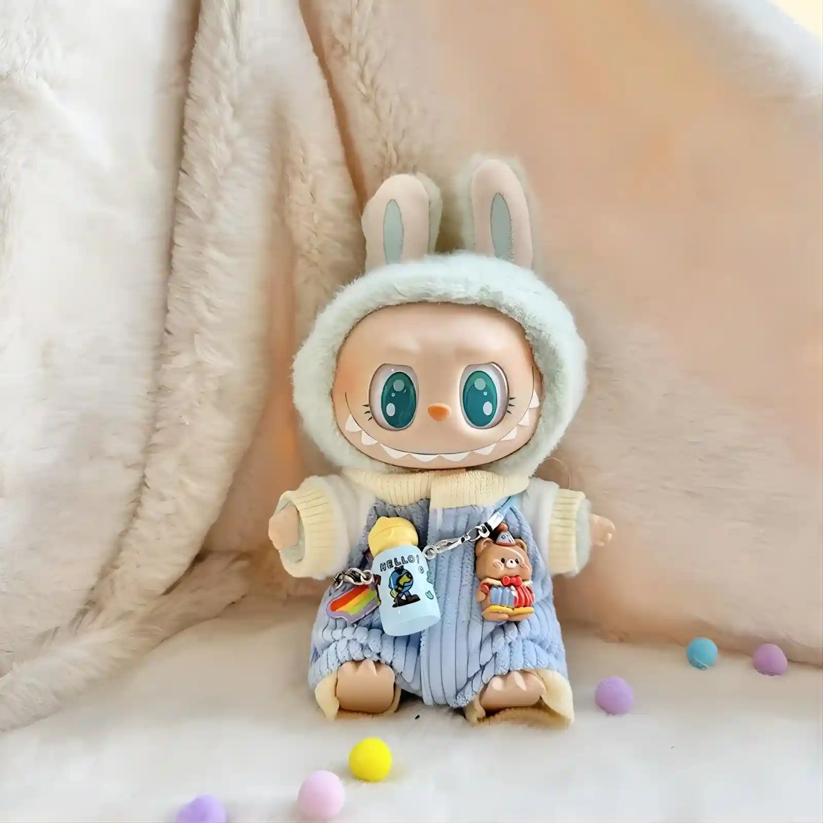 cute Labubu V2 doll clothes accessories gift set